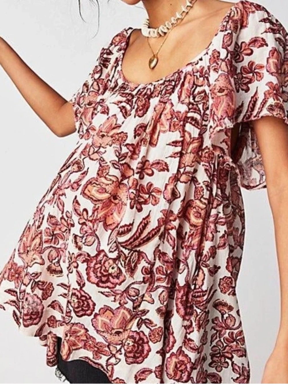 Free People Kauai Getaway Printed Tunic
